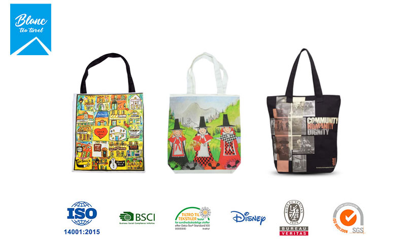 custom digital printed tote bags